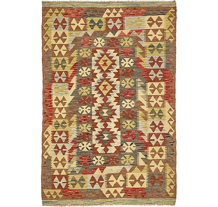 3' 2 x 4' 11 Kilim Maymana Rug
