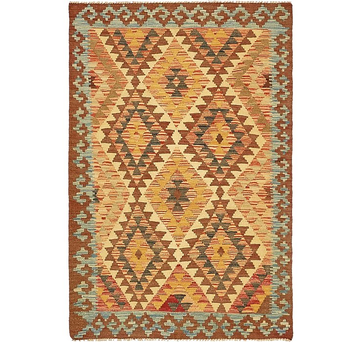 3' 2 x 4' 10 Kilim Maymana Rug
