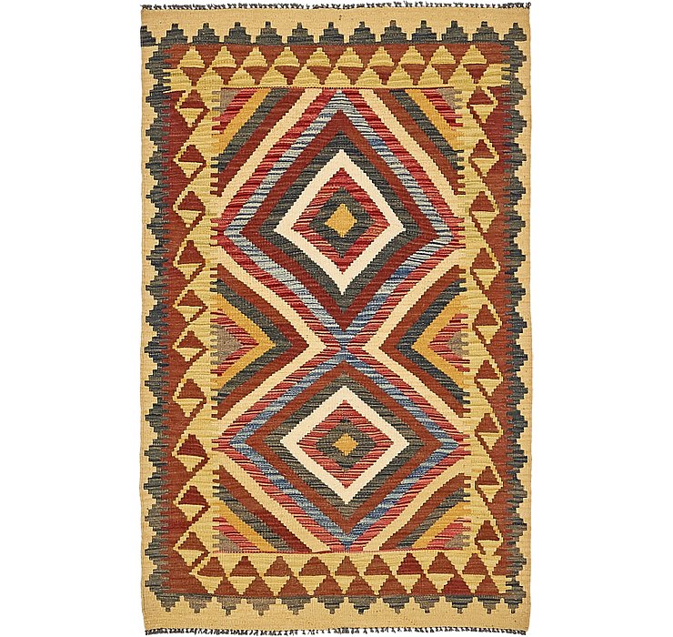 3' 1 x 4' 10 Kilim Maymana Rug