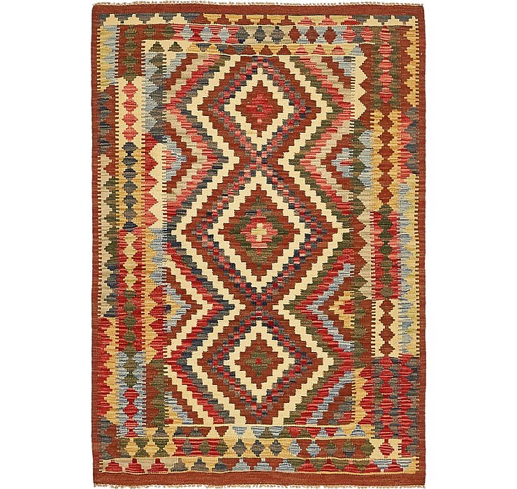 3' 6 x 5' 1 Kilim Maymana Rug