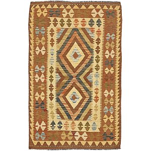 3' 2 x 4' 11 Kilim Maymana Rug