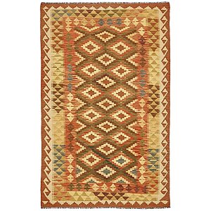 3' 5 x 5' 5 Kilim Maymana Rug