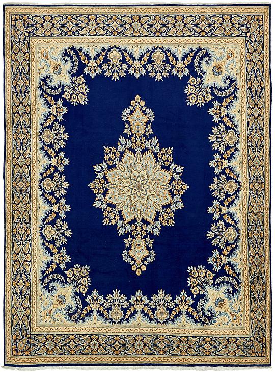 Navy Blue 295cm x 400cm Kerman Persian Rug Persian Rugs AU Rugs