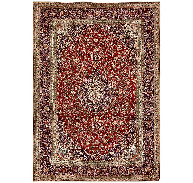 9' 9 x 13' 8 Kashan Persian Rug