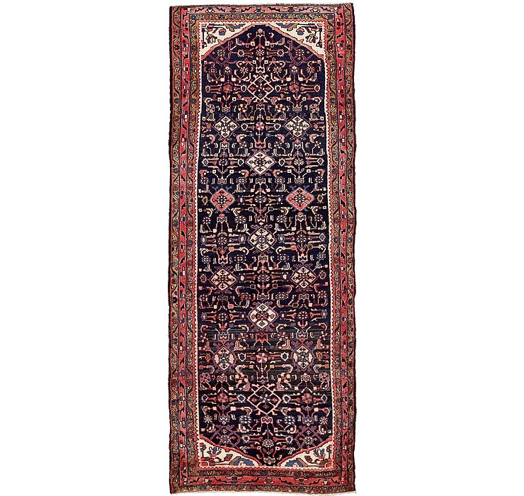 3' 9 x 10' 11 Hossainabad Persian Run...
