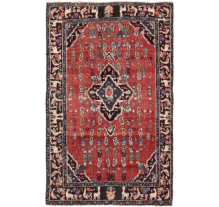 4' 3 x 6' 8 Gholtogh Persian Rug
