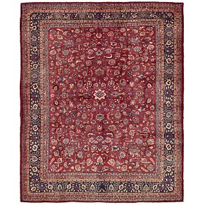 Unique Loom 9' 10 x 12' 2 Mashad Persian Rug
