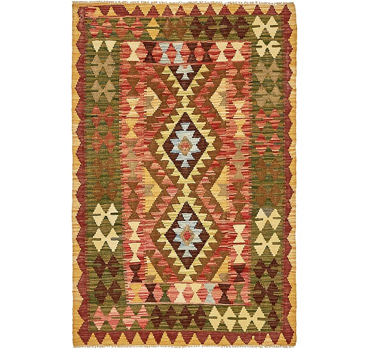 3' 2 x 4' 10 Kilim Maymana Rug
