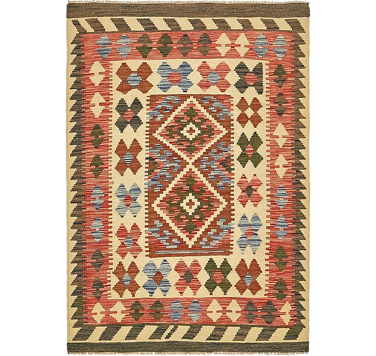 3' 4 x 4' 9 Kilim Maymana Rug