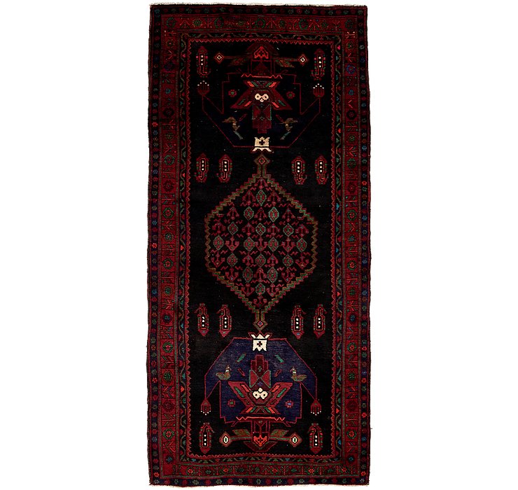 4' 5 x 10' Sirjan Persian Runner Rug