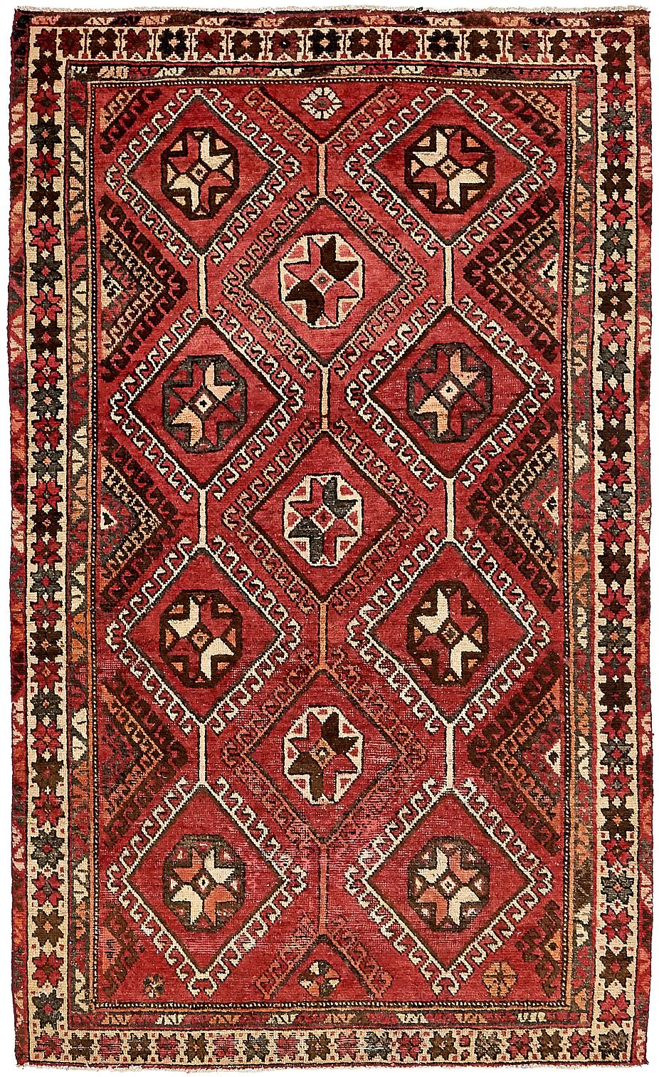 Red 4' 4 x 7' 4 Shiraz Persian Rug Persian Rugs eSaleRugs