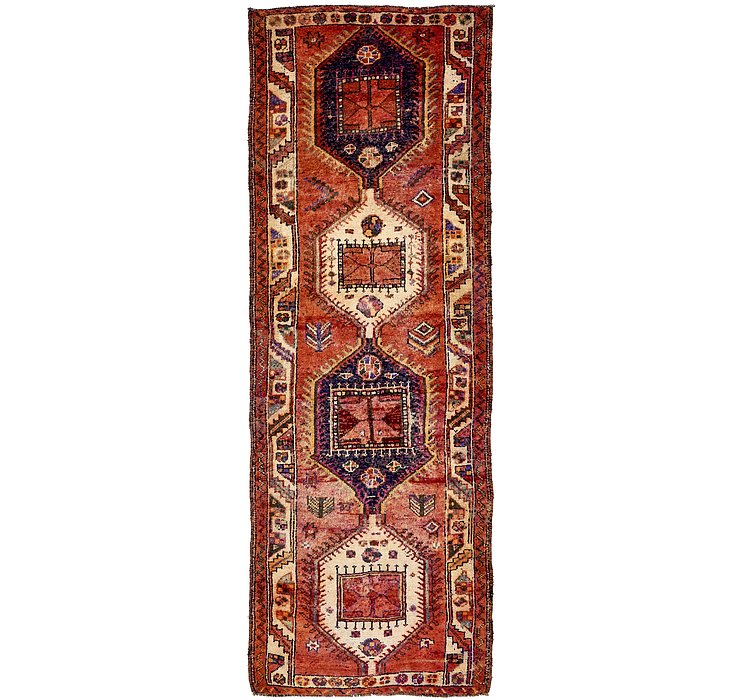 4' 6 x 13' 3 Shiraz-Lori Persian Run...