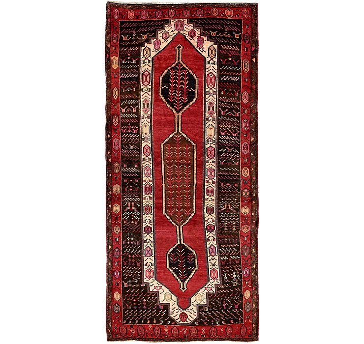 4' 7 x 10' Sirjan Persian Runner Rug