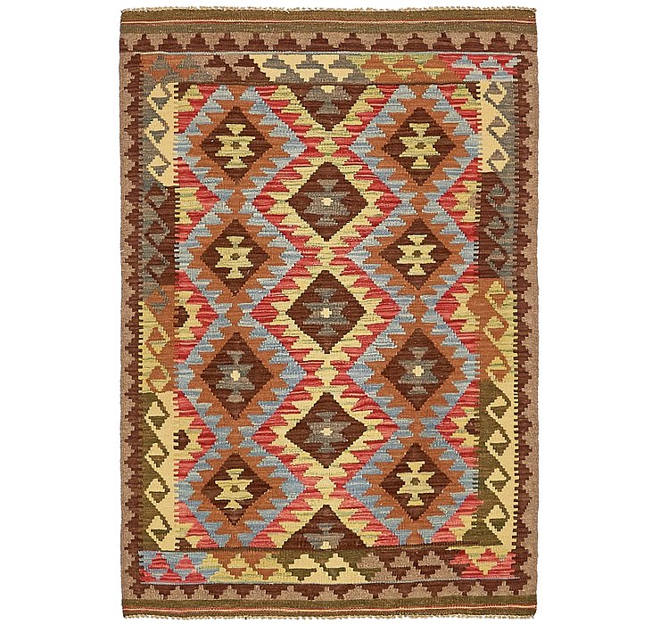 3' 2 x 4' 10 Kilim Maymana Rug