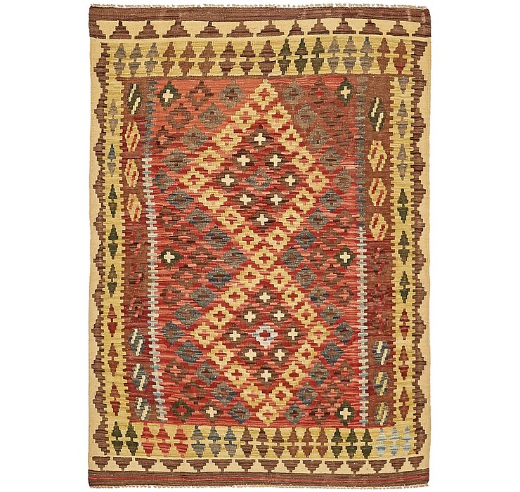 3' 5 x 4' 11 Kilim Maymana Rug