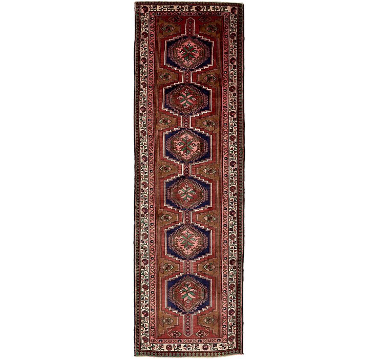 3' 10 x 13' 4 Meshkin Persian Runner ...