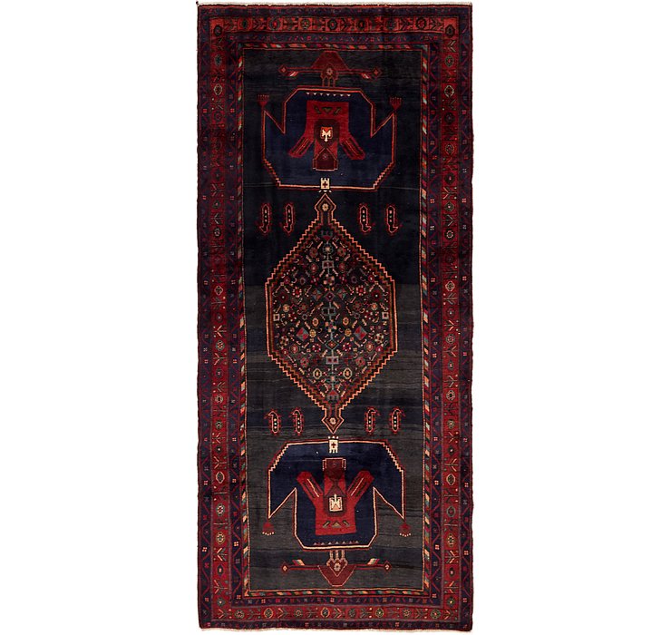 4' 8 x 11' Zanjan Persian Runner Rug