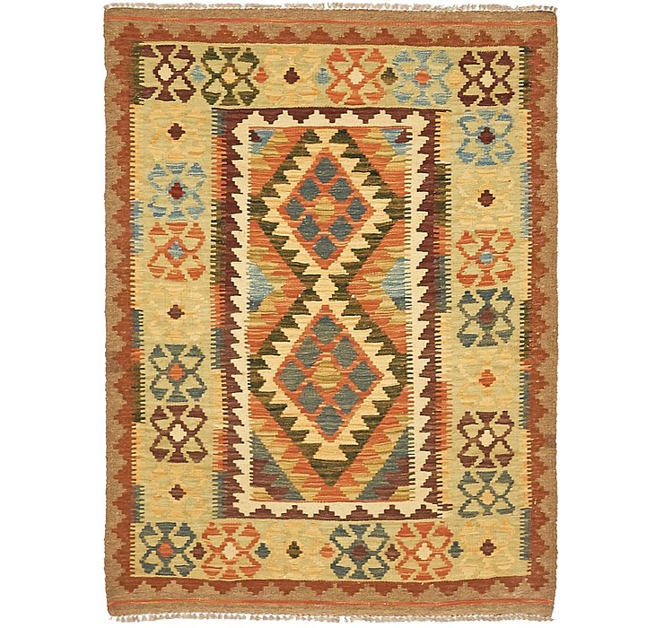 3' 1 x 4' 3 Kilim Maymana Rug