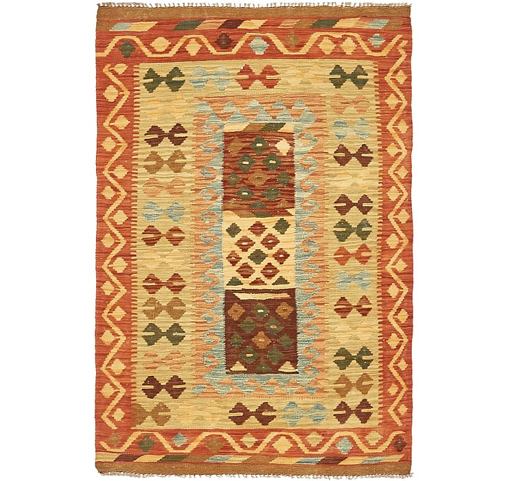3' 3 x 4' 11 Kilim Maymana Rug