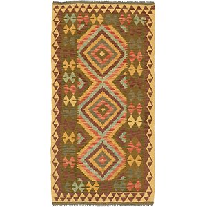 Unique Loom 3' 3 x 6' 6 Kilim Maymana Rug