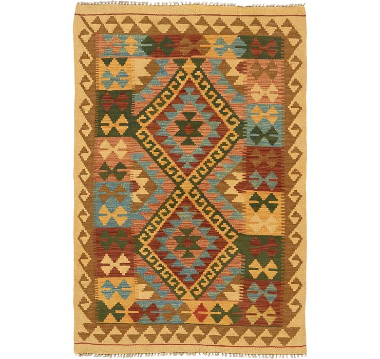 3' 3 x 4' 11 Kilim Maymana Rug