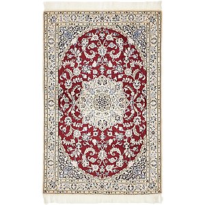 Unique Loom 3' 3 x 5' Nain Persian Rug