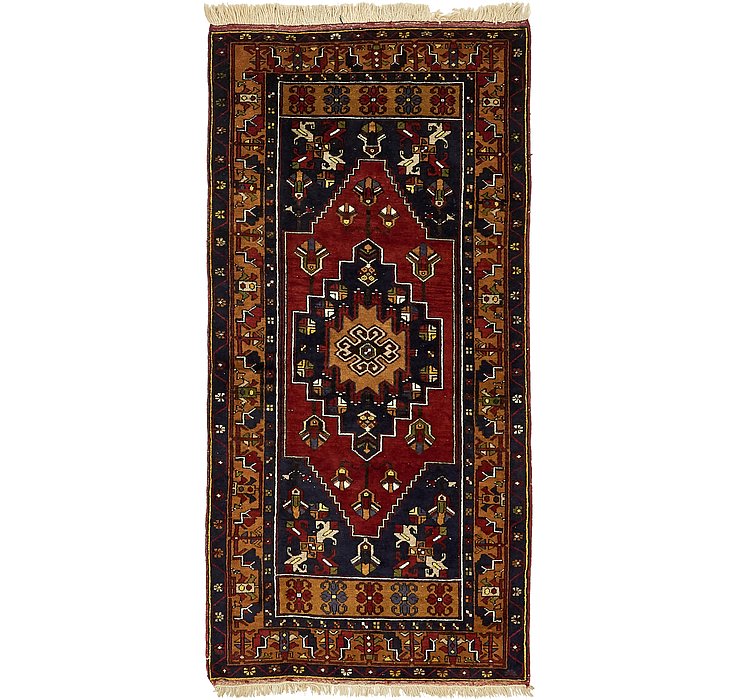 3' 7 x 7' 3 Kars Oriental Runner Rug