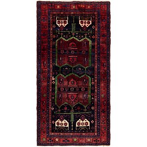 4' 5 x 9' 10 Sirjan Persian Runner Rug