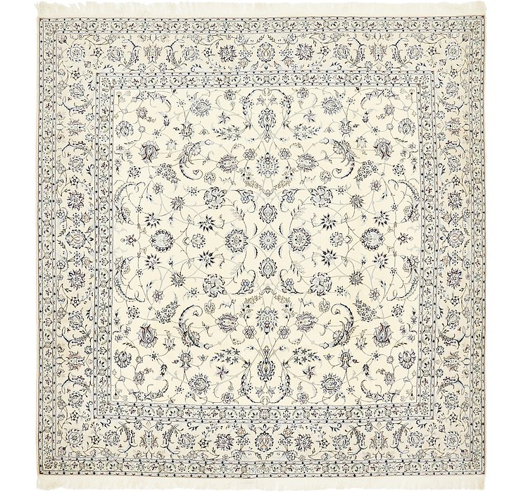 9' 7 x 9' 9 Nain Persian Square Rug