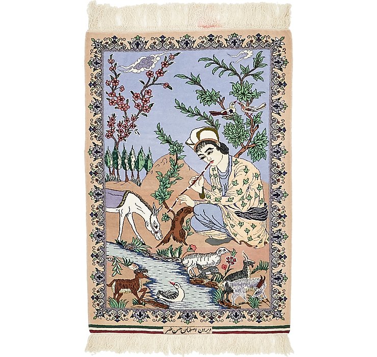2' 4 x 3' 6 Isfahan Persian Rug