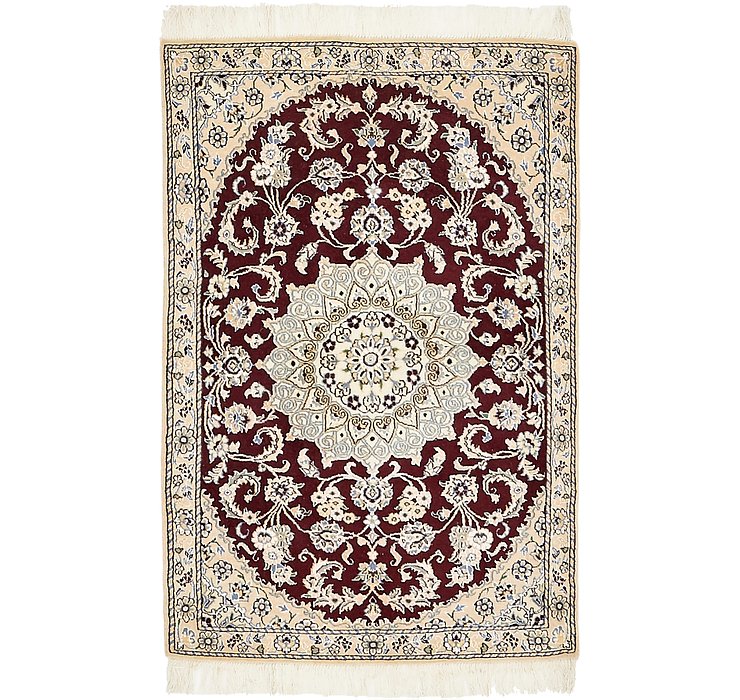HandKnotted 2' 10 x 4' 4 Nain Persian Rug