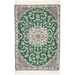 Unique Loom 2' 11 x 4' 4 Nain Persian Rug