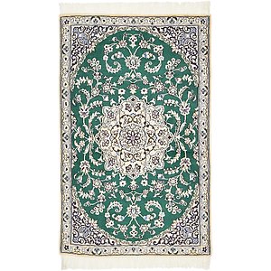 2' 9 x 4' 5 Nain Persian Rug