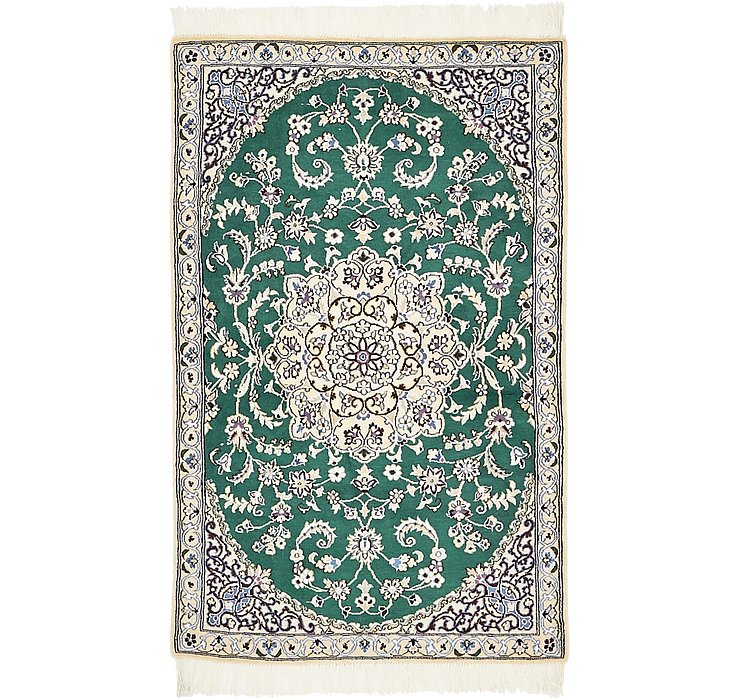 2' 9 x 4' 5 Nain Persian Rug