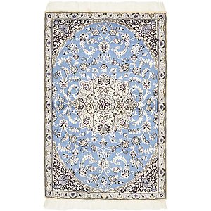 Unique Loom 2' 10 x 4' 4 Nain Persian Rug