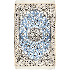 Unique Loom 3' 3 x 5' Nain Persian Rug