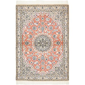 Unique Loom 3' 3 x 4' 10 Nain Persian Rug