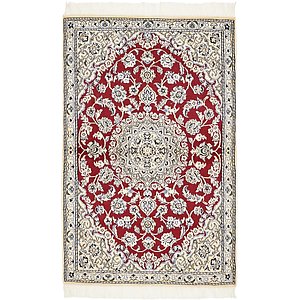 Unique Loom 2' 10 x 4' 6 Nain Persian Rug