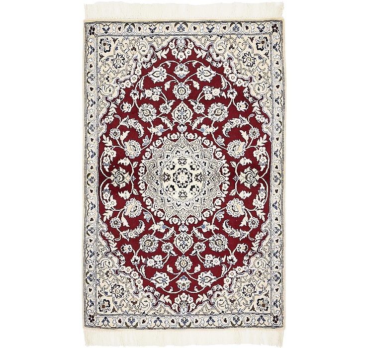 3' x 4' 6 Nain Persian Rug