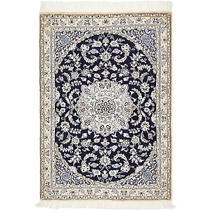 HandKnotted 3' 3 x 4' 9 Nain Persian Rug