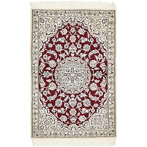 Unique Loom 3' x 4' 6 Nain Persian Rug