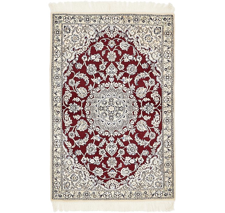 HandKnotted 3' x 4' 6 Nain Persian Rug