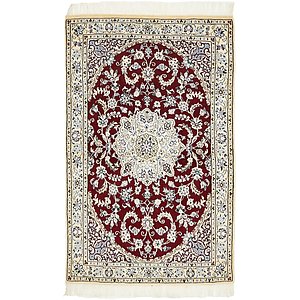Unique Loom 3' 3 x 5' 2 Nain Persian Rug