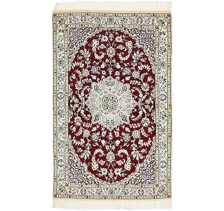 3' 3 x 5' 2 Nain Persian Rug