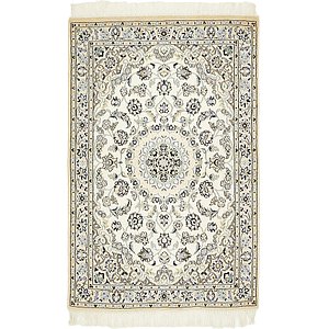 HandKnotted 3' 3 x 4' 11 Nain Persian Rug