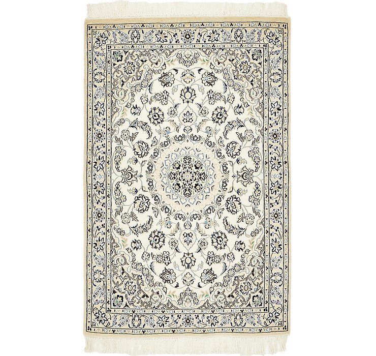 HandKnotted 3' 3 x 4' 11 Nain Persian Rug