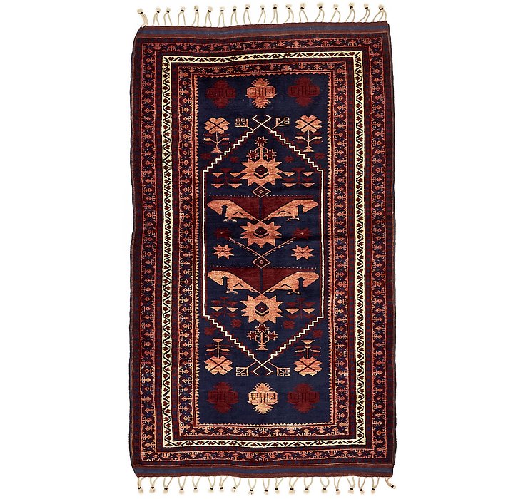 4' 1 x 7' Kars Oriental Runner Rug