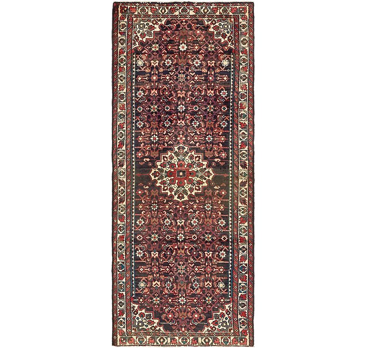 3' 8 x 9' 4 Hossainabad Persian Run...