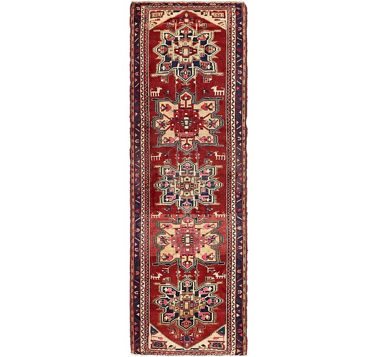 HandKnotted 3' 4 x 10' 5 Meshkin Persian Runner ...