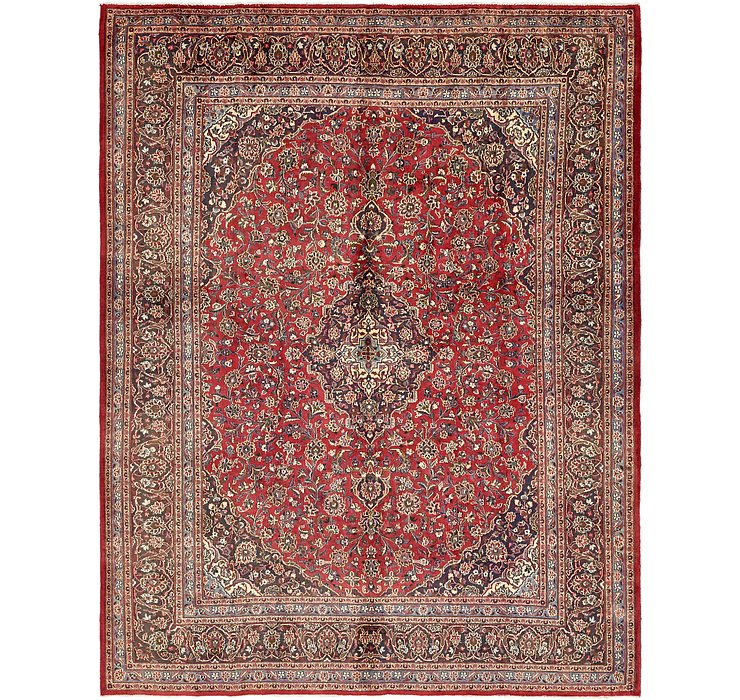 HandKnotted 9' 9 x 12' 6 Mashad Persian Rug